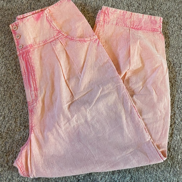 NWOT Free People size 10 cotton baggy stonewashed - Picture 2 of 8